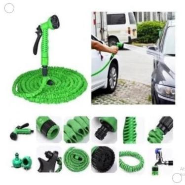 Imagem de Mangueira Magica 30m METROS Flexível Irrigação E 7 Tipos De Jato - PeP