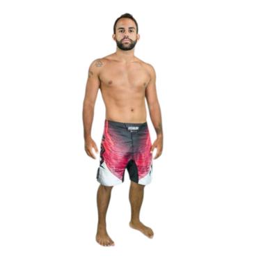Imagem de Bermuda Venum Fightshort Amazônia Feral Vermelho - PP-Masculino