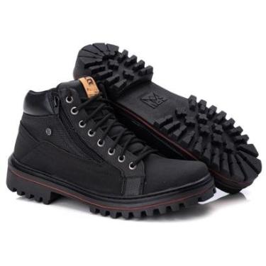 Imagem de Bota Coturno Masculino Ferraroni Eco Solado De Borracha Preta-Masculino