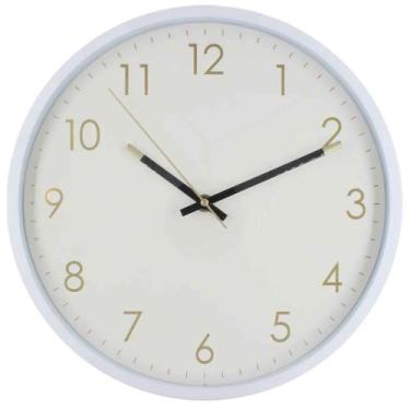 Imagem de Relógio de Parede Decorativo 30cm Silencioso Minimalista - Livon, Bran