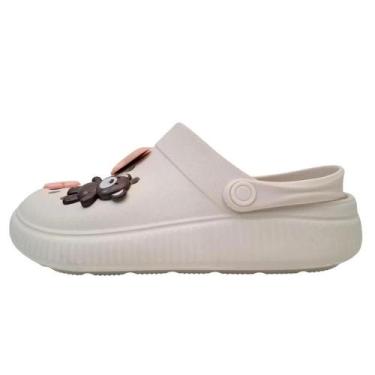 Imagem de Babuche Moleca Casual Com Enfeite, Branco, 37