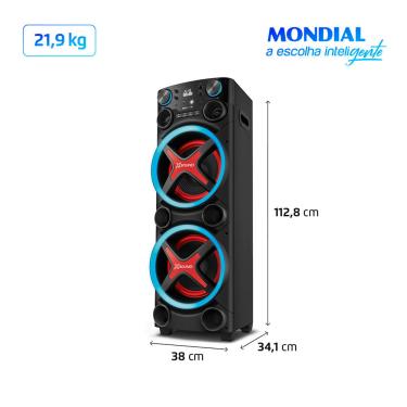 Imagem de Torre de Acústica Bluetooth Mondial TM-2200 2200W