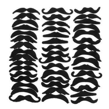 Imagem de Conjunto De 48 Peças De Bigodes E Barbas Engraçados Para Festa Pirata 