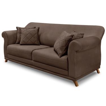 Imagem de Sofa 3 Lugares Retro Polo 200cm Com Almofada Veludo 2231 Ezz 2231