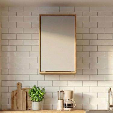 Imagem de Armário Aéreo Cozinha 40 Cm Celeste1 Porta 100% Mdf Cinamomo/Off White - Mgm Móveis