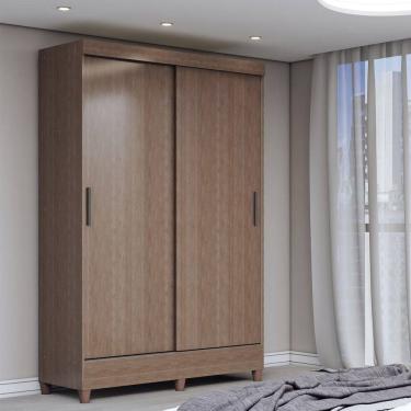 Imagem de Guarda-Roupa Solteiro Bari 2 Portas 2 Gavetas Jequitiba - Panorama Móveis