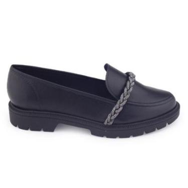 Imagem de Sapato mocassim Beira Rio 4283.117 Oxford strass-Feminino