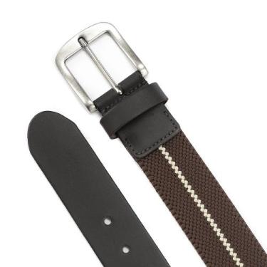 Imagem de Cinto Masculino Premium Couro Com Elastico Marrom - Doliveira, 85cm, M