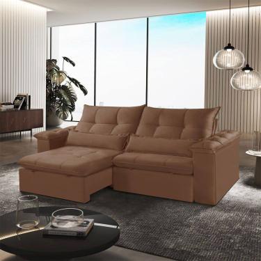 Imagem de Sofa Exclusive Retratil e Reclinavel 250cm Braco 25cm Meu Sofa Online