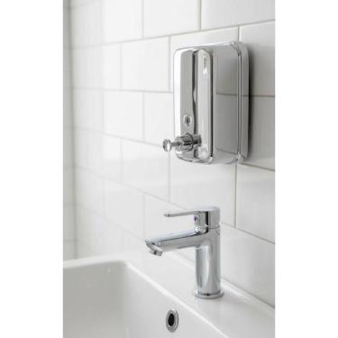 Imagem de Saboneteira Inox 500ml P/ Parede: Higiene e Elegância - Congratulation