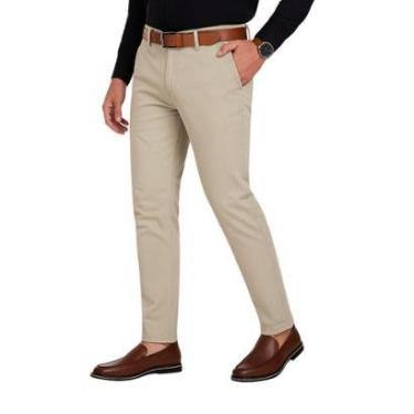 Imagem de Calça Esporte Fino Masculina Alfaiataria Slim Sarja Com Elastano Medson -Masculino