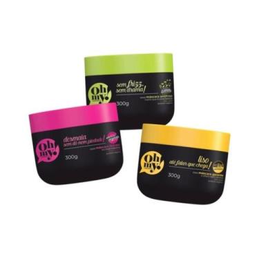 Imagem de Cronograma Capilar Oh My Cabelos Alisados 3 Máscaras de 300g - Oh My!