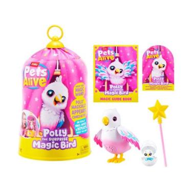 Imagem de Pelúcia Pets Alive Passarinha Polly Surprise - Candide, Colorido