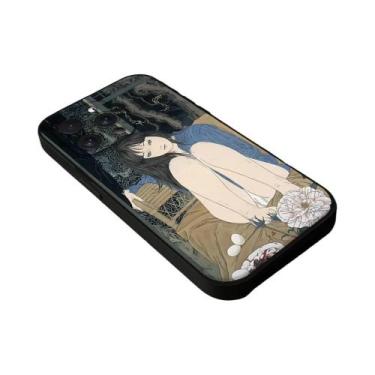 Imagem de Capa De Telefone Preta Para iPhone 16 15 11 13 14 pro Max 7 8 plus X X