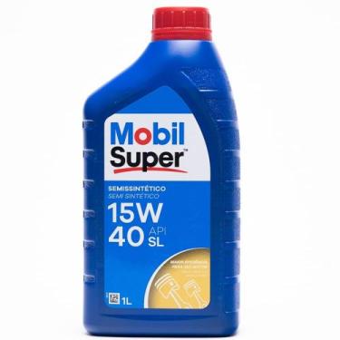 Imagem de Óleo Lubrificante do Motor Mobil Super API SL 15W40 Semissintético 1L