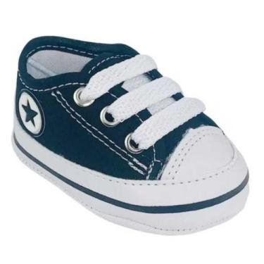 Imagem de Tênis Bebe Conforto Recém Nascido original - NoBrand, Azul marinho, 19