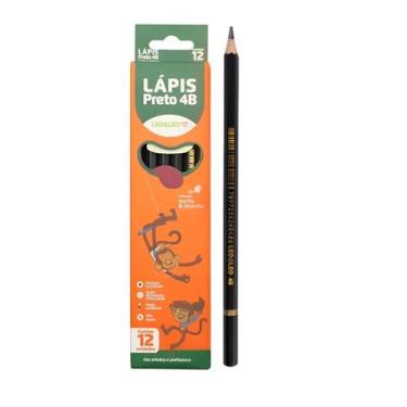 Imagem de Lápis Grafite 4B Leo & Leo Caixa com 12 Unidades Para Desenho - Leo e 