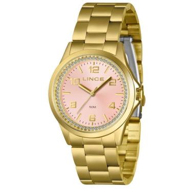 Imagem de Relógio Lince Feminino Dourado LRGJ179L38 R2KX-Feminino