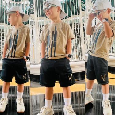 Imagem de Conjunto Infantil e Juvenil Masculino Kvani Joy Bermuda e Camisa Menin