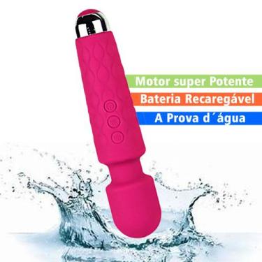 Imagem de Mini Vibrador Massageador Varinha Mágica Estimulador Pequeno - Vbrante