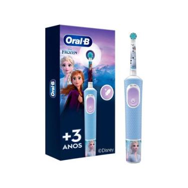 Imagem de Escova de Dente Elétrica Infantil Oral-B Disney Frozen Recarregável