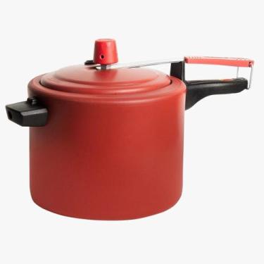 Imagem de Panela de pressão 4,5L antiaderente- eirilar, Vermelho