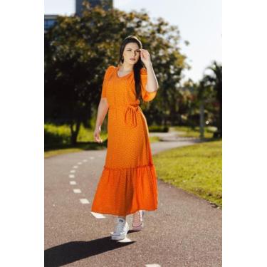 Imagem de Vestido Sara - EDR, Laranja, GG