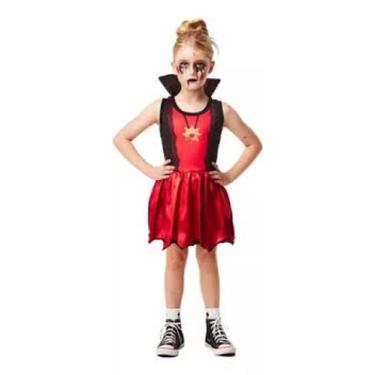Imagem de Fantasia Infantil Halloween Vampirinha P/M/G/GG - Fantasias Super, P