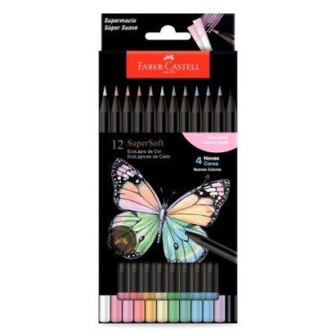 Imagem de Lápis de cor Supersoft 12 cores Pastel 210745 - Faber-Castell