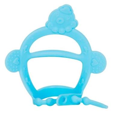 Imagem de Mordedor Pulseira 11cm  Alívio e Conforto para o Bebê - Art Baby, Azul