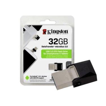 Imagem de Pendrive kingston Datatraveler 32GB USB 3.0 - DTDUO3/32GB