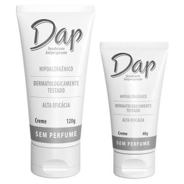 Imagem de Kit Desodorante Creme S/ Perfume Antitranspirante DAP 40/120