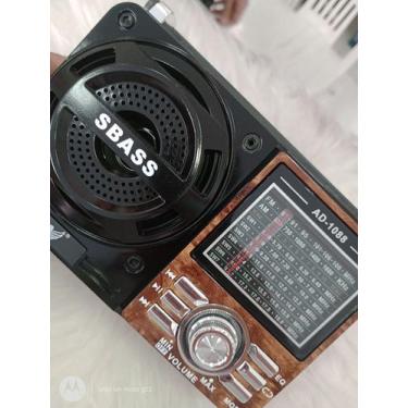 Imagem de ádio Recarregável Portátil Am/Fm/Usb/Sd  - Sbass