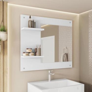 Imagem de Painel Espelho Multifuncional Banheiro Towel Branco - Caemmun