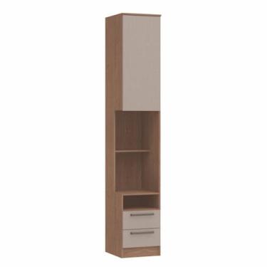 Imagem de Mesa de Cabeceira Modulada Reto 1 Porta 2 Gavetas Requinte+ 100% MDF M