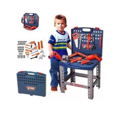 Imagem de Super Kit Bancada de Ferramentas Infantil Maleta de Trabalho - BEL