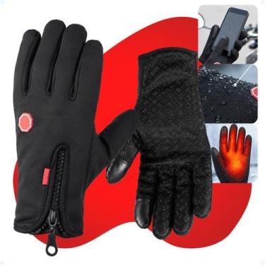 Imagem de Luva Térmica Inverno Touch Screen Impermeável Moto Ciclismo - Hxt