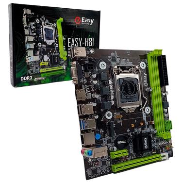 Imagem de Placa Mãe Easy-h81 com Suporte a Intel 4a e 5a Geração e DDR3, Dual Channel e SATA 6Gb-s e M.2, HDMI e USB 3.0, Formato
