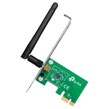 Imagem de Placa de Rede TP-Link TL-WN781ND Wireless 150Mbps PCI Express com Tecnologia WPS e Antena Destacável Preta