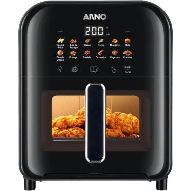 Imagem de Fritadeira sem Óleo Air Fryer Arno Easy Fry Turbo AFI6 6L 2000W com 12 Programas e Painel Digital Preto 110V