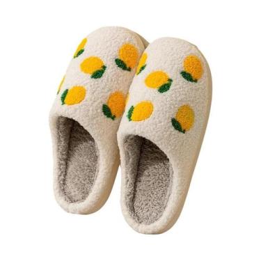 Imagem de Pantufas Femininas De Algodão Quentes Para O Inverno, Com Estampa De A