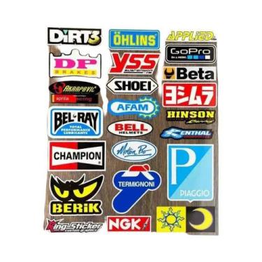 Imagem de Conjunto De Adesivos Refletivos Para Patrocínio De Corridas Para Moto,