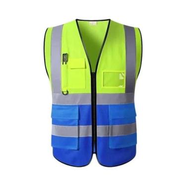 Imagem de Roupa Protetora Refletiva Com Múltiplos Bolsos, Jaqueta De Alta Visibi