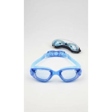 Imagem de Óculos de Natação Profissional com Estojo Azul - Congratulations Store
