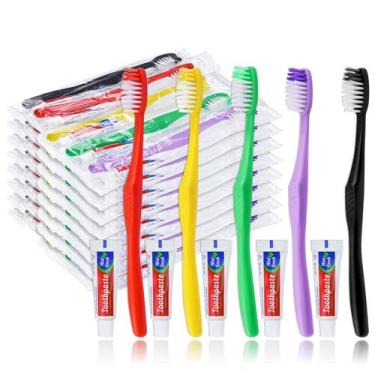 Imagem de Kit de Viagem Descartável HAIFOTRVA com 20 Escovas de Dente