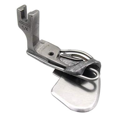 Imagem de CKPSMS Marca -1 peça #490359 1/20.3 cm máquina de costura industrial dobra dupla bainha tipo bainha calcador pé (1/20.3 cm)