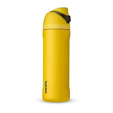 Imagem de Owala Harry Potter FreeSip Garrafa de água isolada de aço inoxidável com palha, garrafa de água esportiva sem BPA, ótima para viagens, 700 ml, Lufa-Lufa
