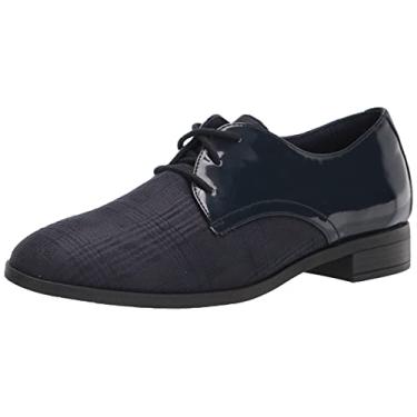 Imagem de Clarks Trish Tye Oxford feminino, Interesse azul-marinho, 5.5
