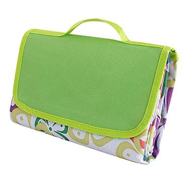 Imagem de Yajun Tapete de acampamento impermeável, portátil, dobrável, para vários jogadores, cobertores de piquenique alargados para ambientes externos, grama molhada, parque infantil, verde - 1,150200 cm