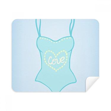 Imagem de Ilustration Blue Roupa de banho Pano de limpeza Limpador de tela 2 peças Tecido de camurça